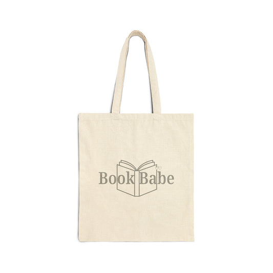 Book Babe Cotton Canvas Tote Bag